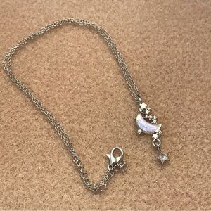 Beautiful Moon and Stars Necklace 20” BN